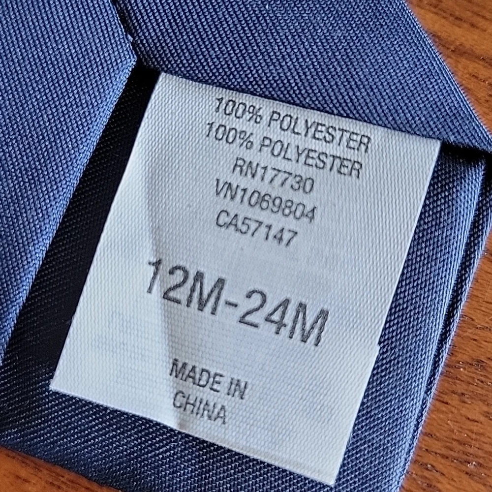 New Cherokee Clip on Neck tie Navy Blue 👔 12m 24m intant toddler